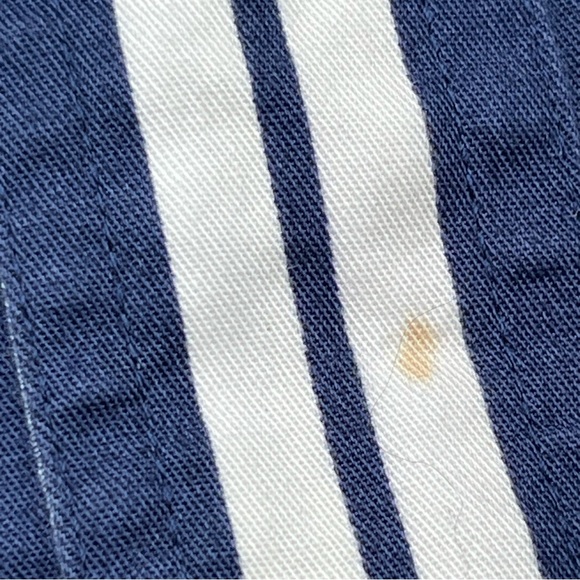 Vintage Alexander Julian Colours Navy Blue White Stripe Button Down Shirt XL - Picture 13 of 13